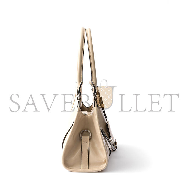Pra*a small push-button leather handbag 1bg580 (26*18*12cm)